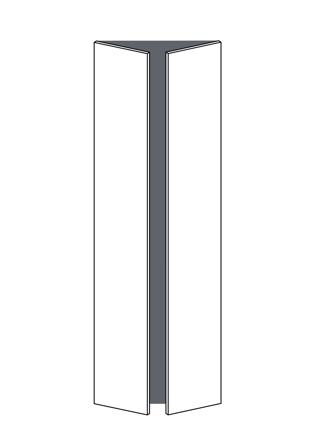 37x235 - Doors (2 pack) - Laminex - PAX — made to fit PAX