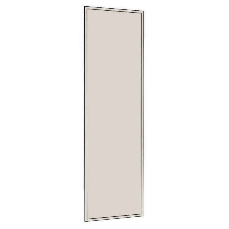 600mm Tall Pantry Door (597x2200mm) - Slim Shaker - Unpainted (Raw), line drawing