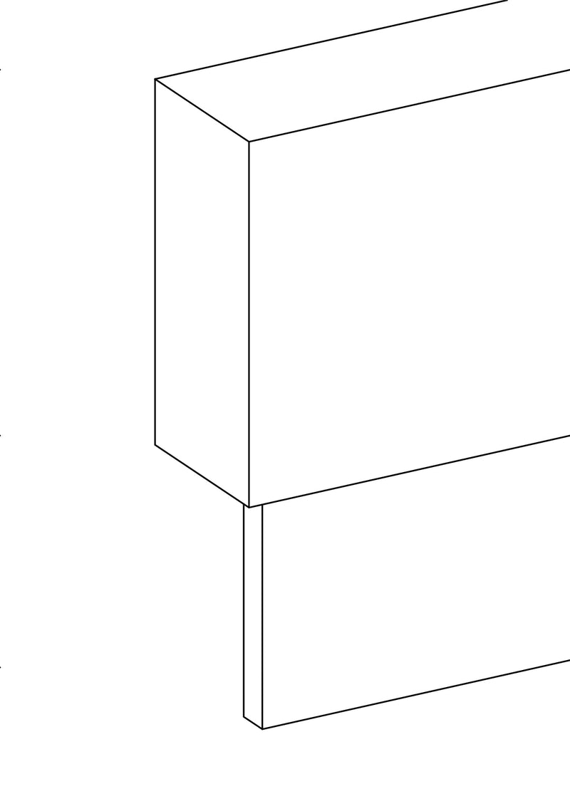 15x240 - Plinth - Woodgrain - METOD, line drawing