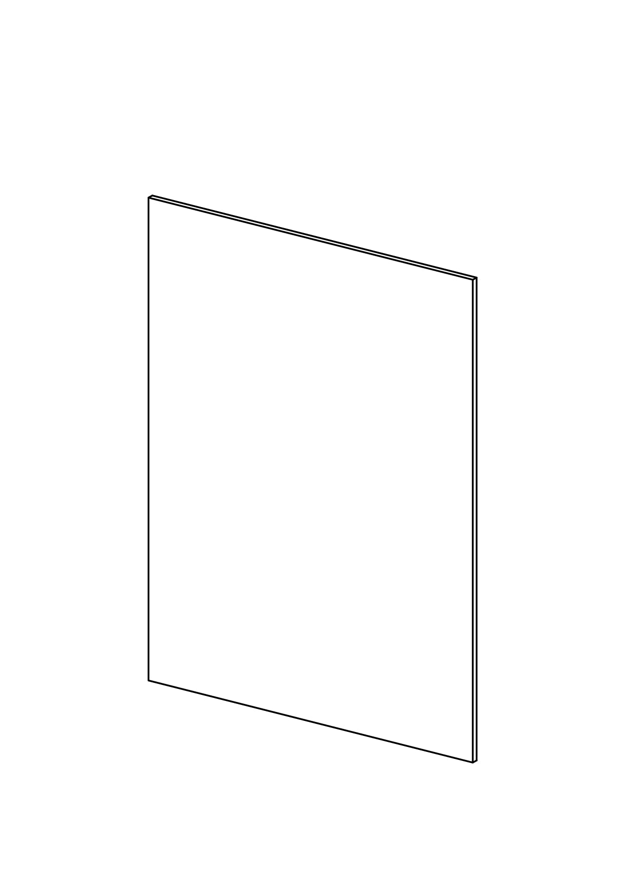 60x80 Drawer - Plain - Timber Veneer - METOD