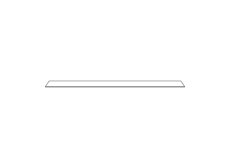 42x182 Top (If Using 1 Side Panel)- Woodgrain - BESTA, line drawing