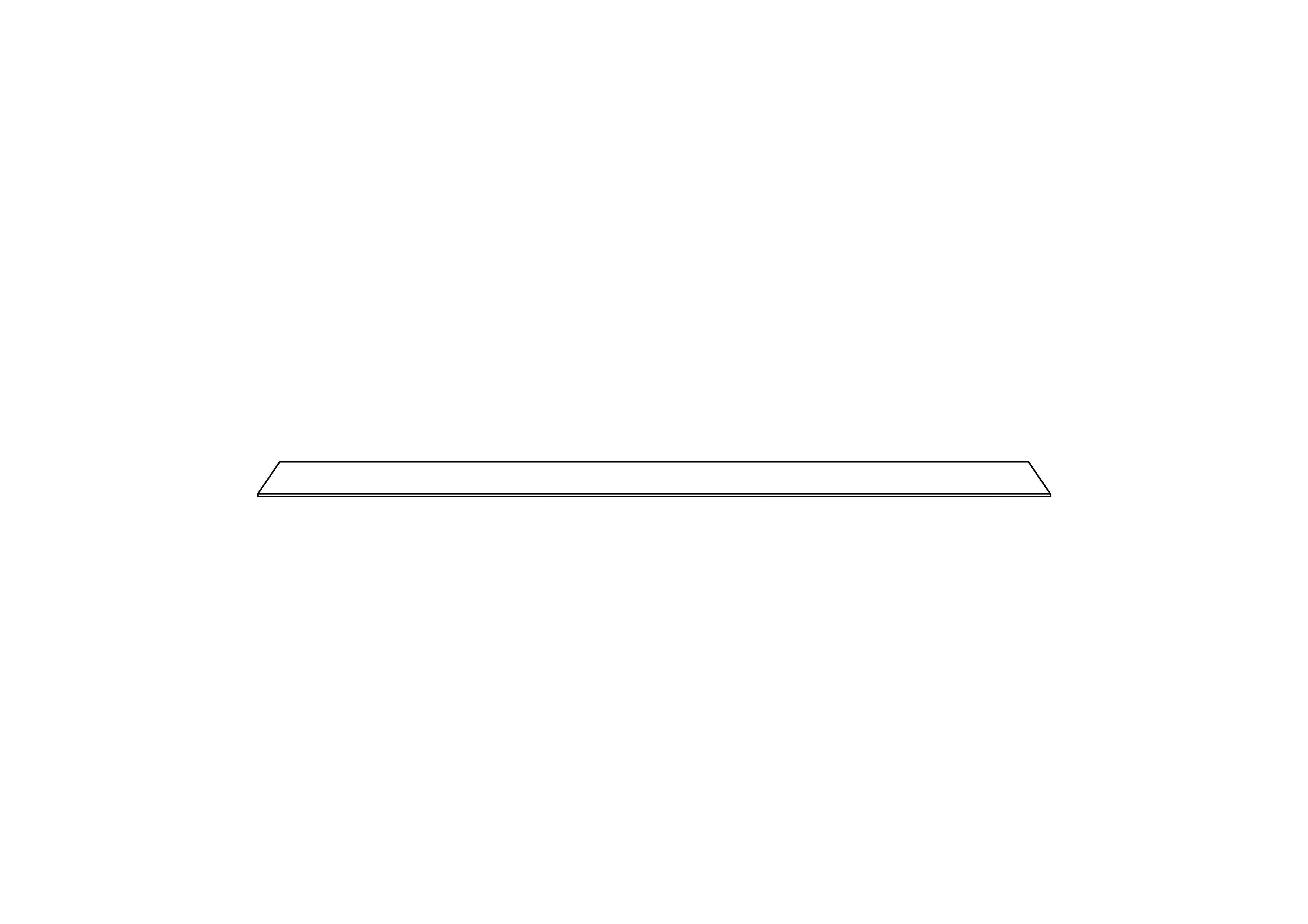 42x184 - Top Panel - Polytec - BESTA — made to fit BESTA