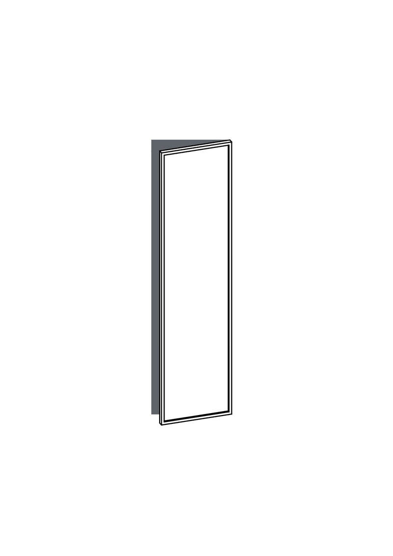 40x160 - Right Hung - Slim Shaker - Unpainted (Raw) - METOD, line drawing
