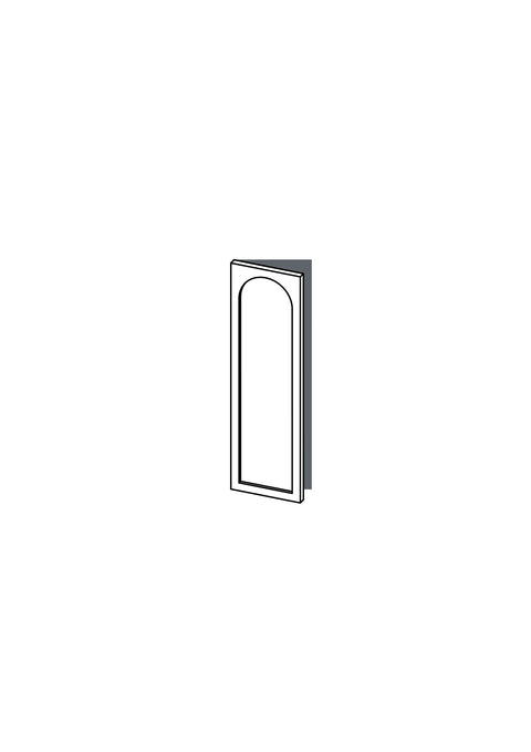 30x100 - Left Hung - Arch - Painted (2Pac Poly) - METOD, line drawing