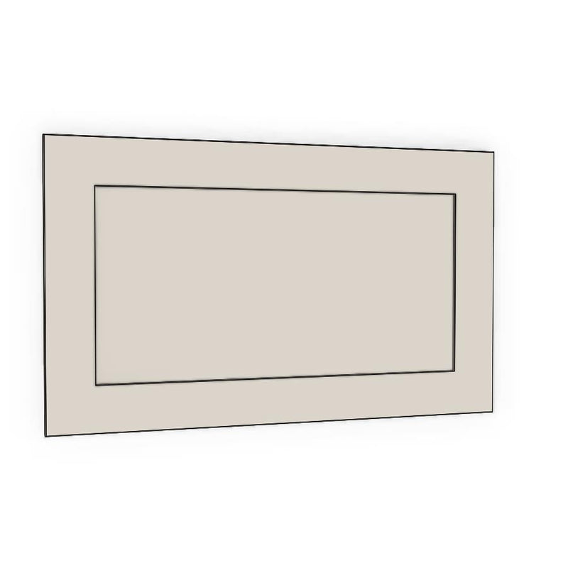 600mm Slimline Door (597x357mm) - Shaker - Unpainted (Raw), line drawing