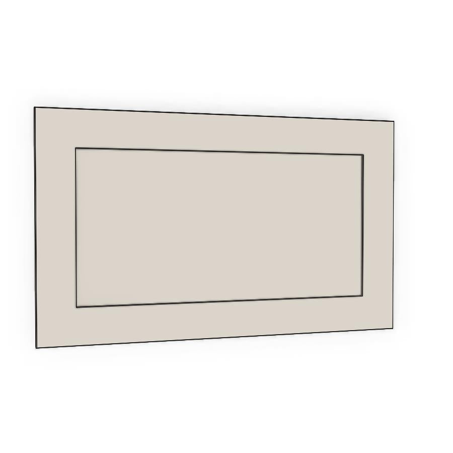 600mm Slimline Door (597x357mm) - Shaker - Painted (2Pac Poly), line drawing