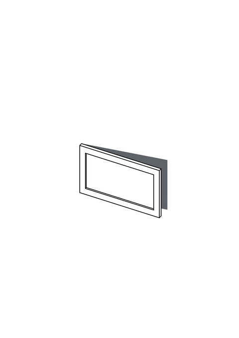 60x38 - Left Hung - Shaker - Painted (2Pac Poly) - BESTA, line drawing