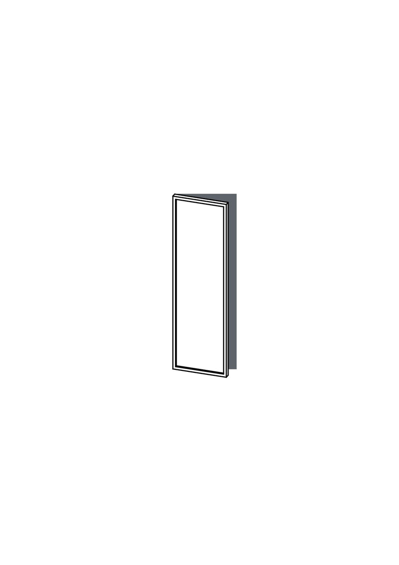 30x100 - Left Hung - Slim Shaker - Painted (2Pac Poly) - METOD, line drawing