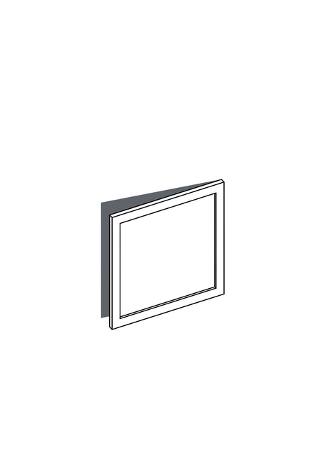 60x64 - Right Hung - Shaker - Painted (2Pac Poly) - BESTA, line drawing