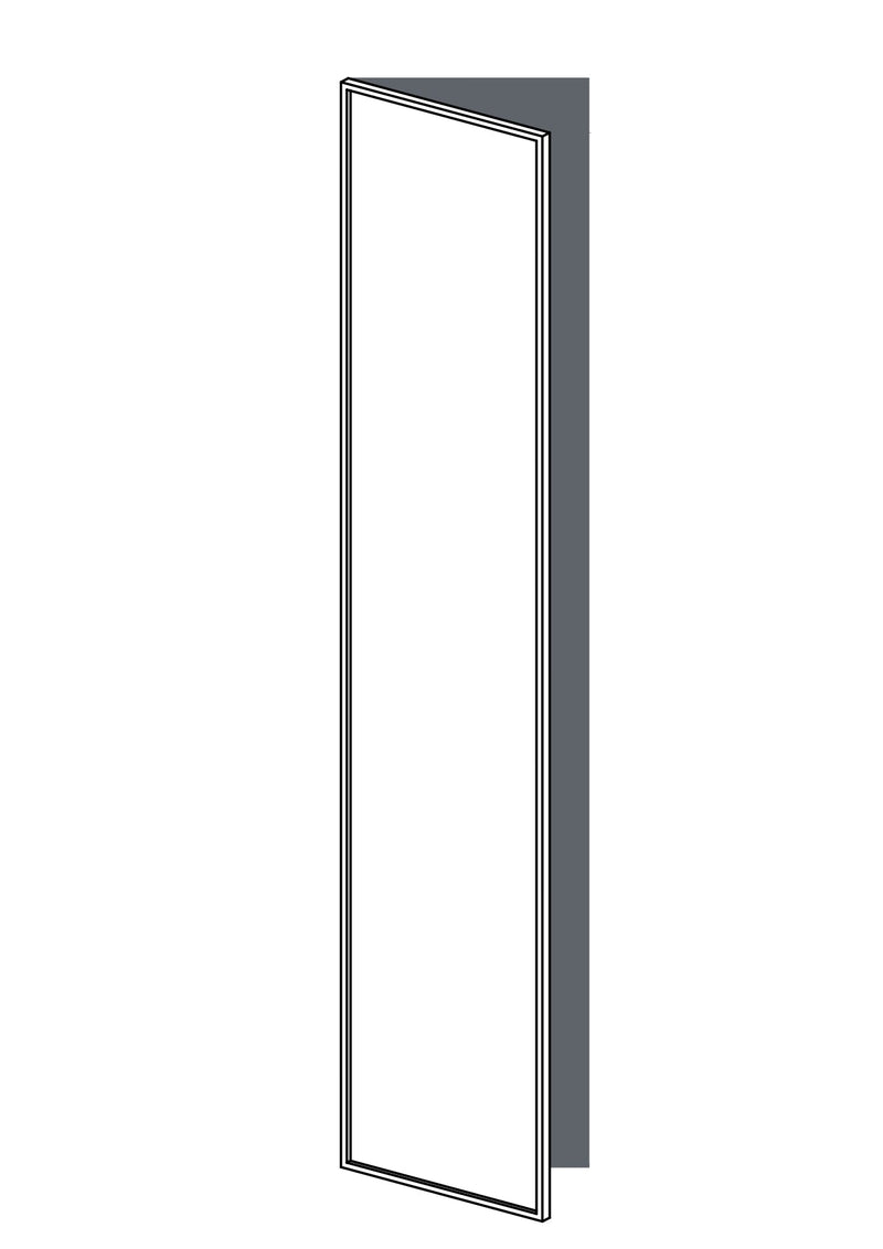 50x235 - Left Hung - Slim Shaker - Unpainted (Raw) - PAX, line drawing