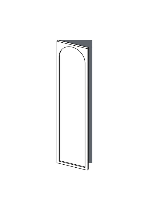 50x200 - Left Hung - Arch - Unpainted (Raw) - PAX, line drawing