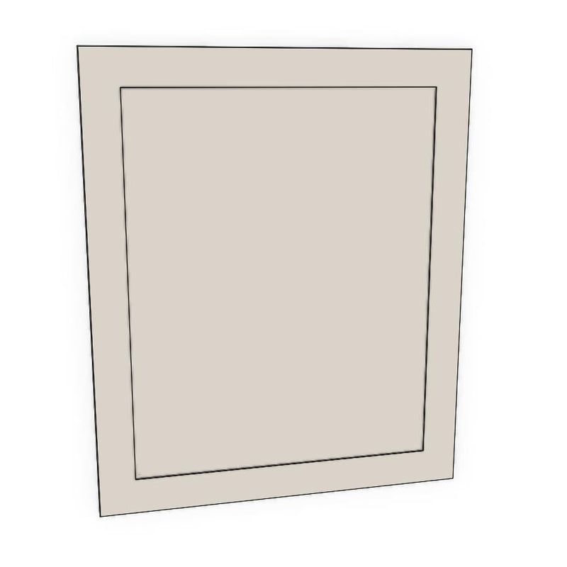 600mm Cabinet Door (597x717mm) - Shaker - Painted (2Pac Poly), line drawing