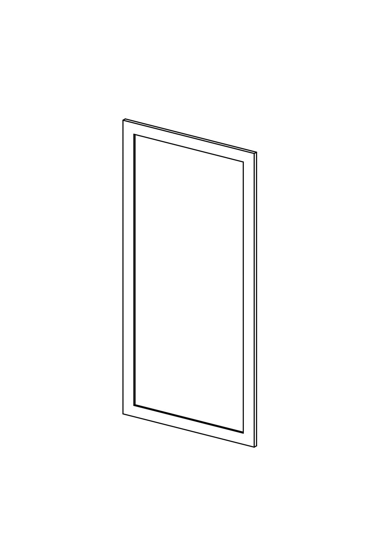 40x80 Drawer - Shaker - Painted (2Pac Poly) - METOD, line drawing