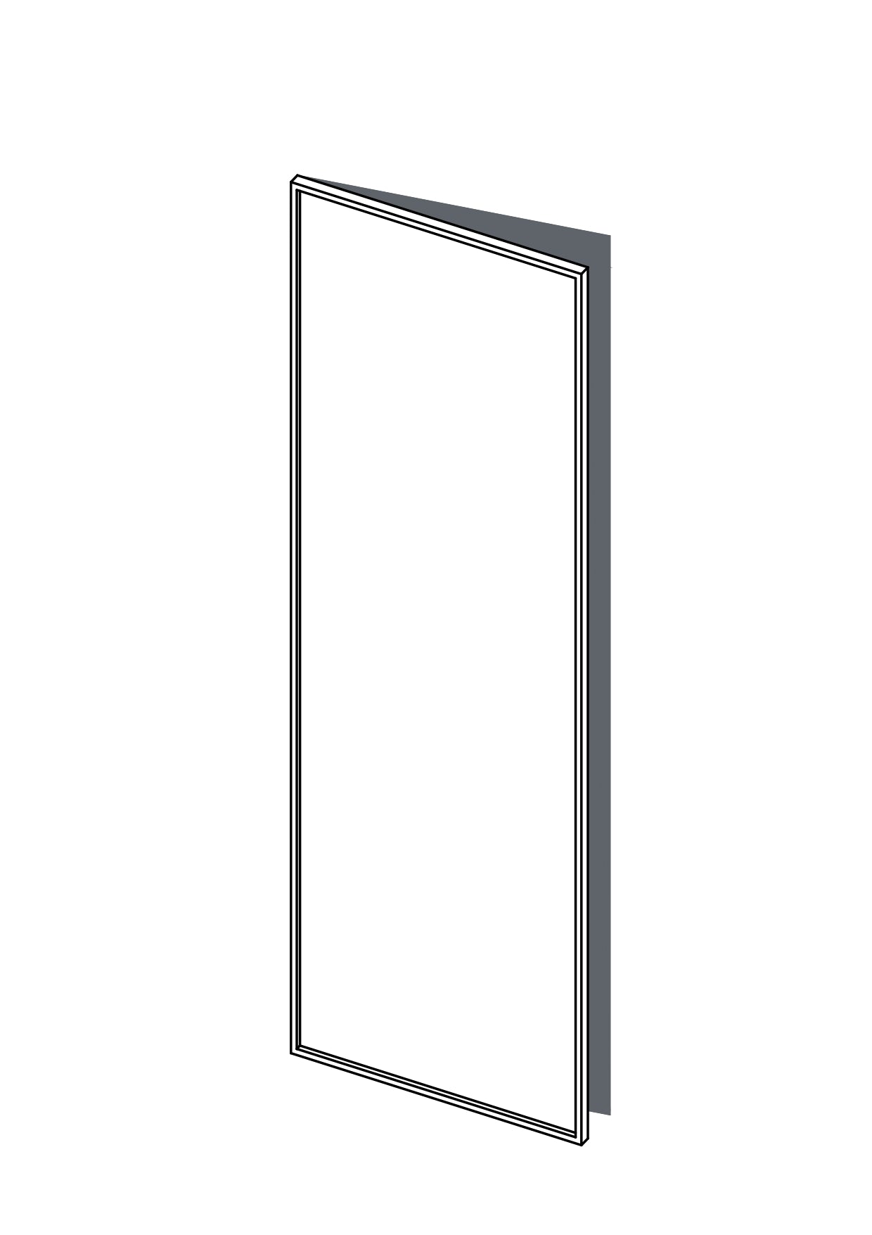 60x192 Left Hung - Slim Shaker - NAVURBAN™ - BESTA