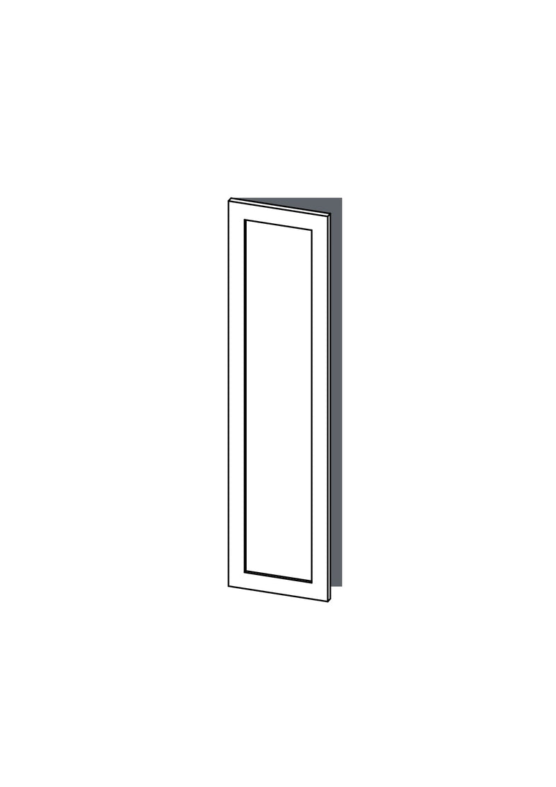 40x160 - Left Hung - Shaker - Painted (2Pac Poly) - METOD, line drawing