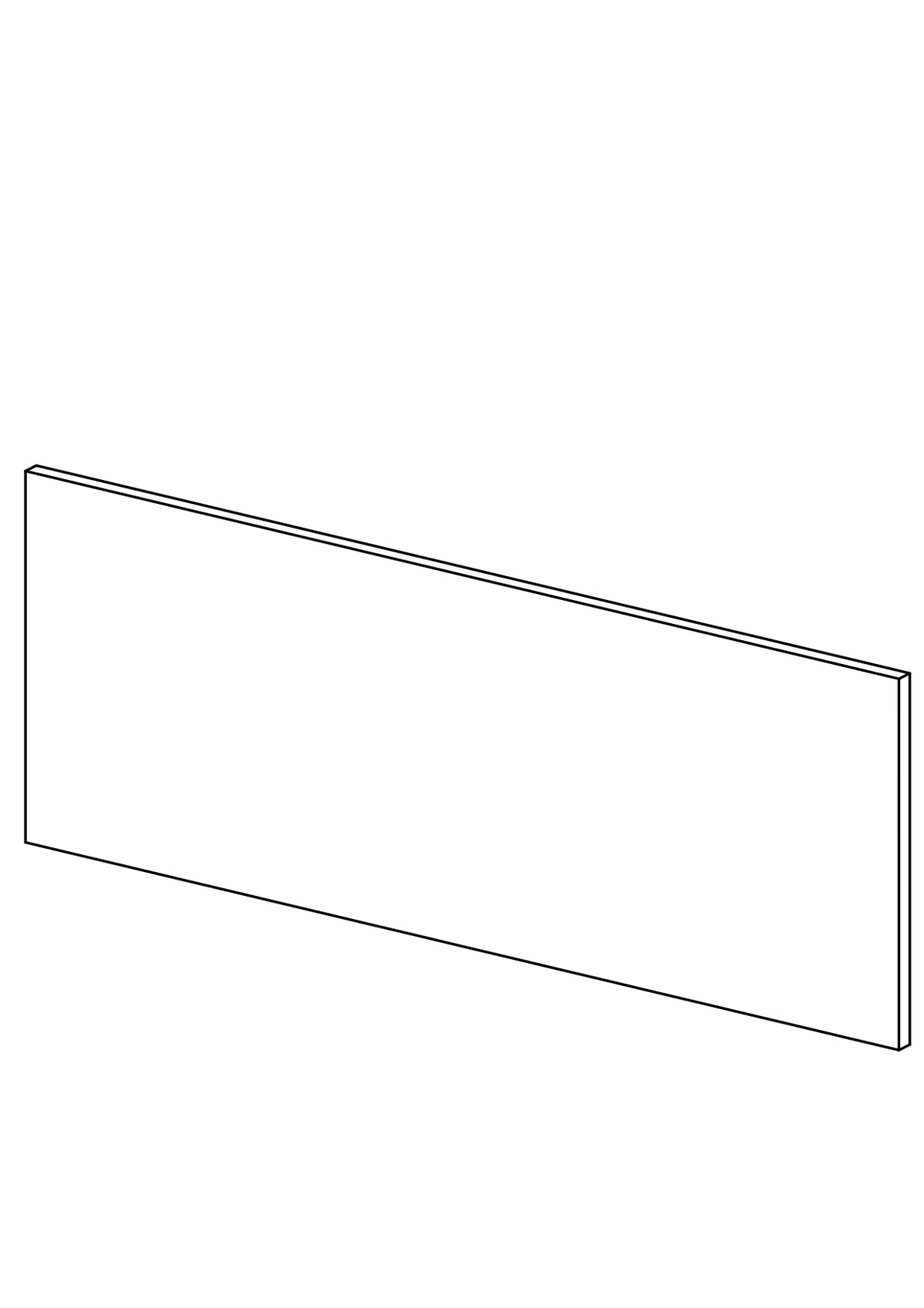 240x90 - Cover Panel - Woodgrain - METOD, line drawing