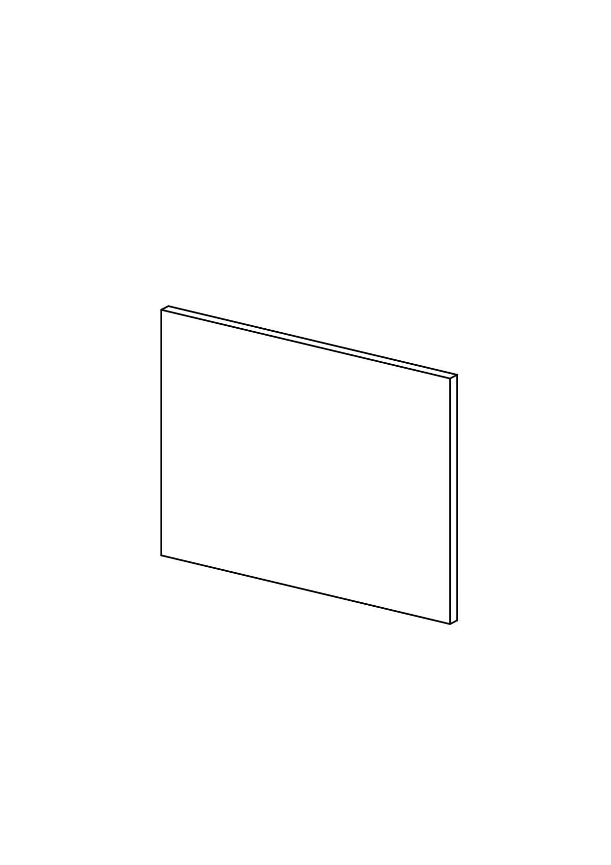 120x90 - Cover Panel - Plain - Timber Veneer - METOD