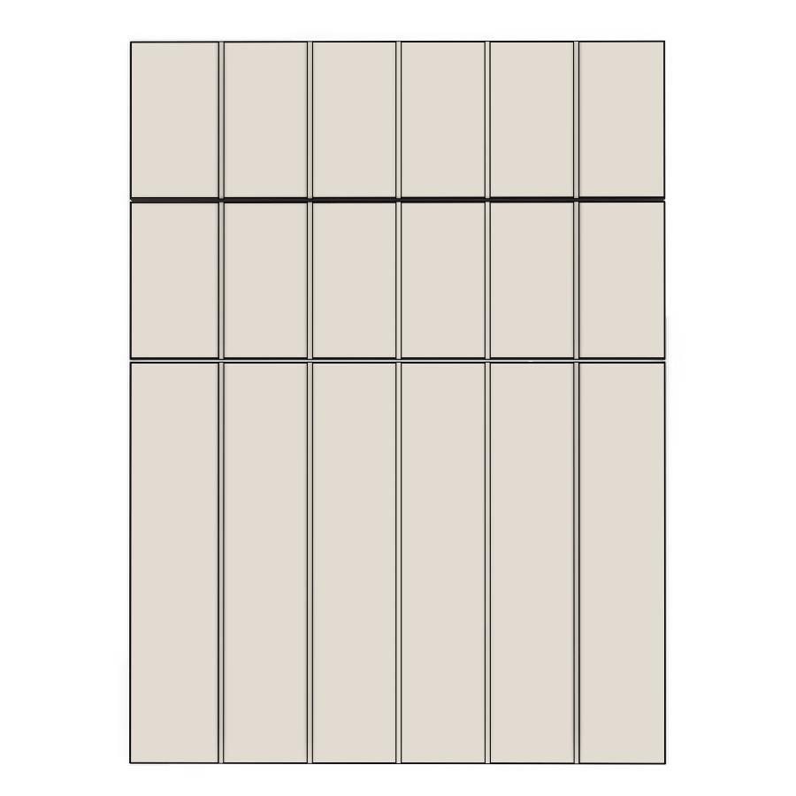 600mm 3 Drawer Panels - Coastal - Unpainted (Raw) - KABOODLE