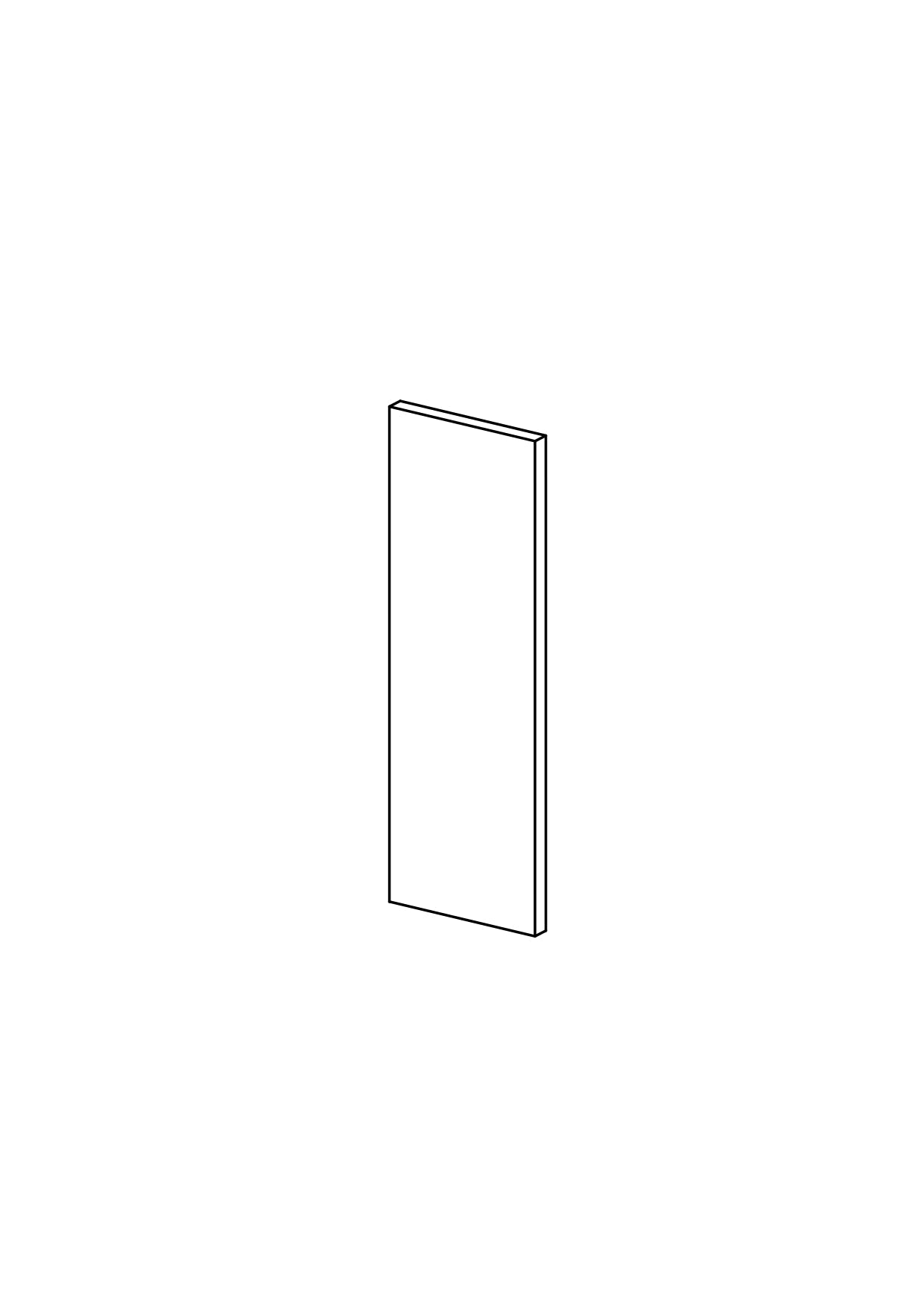 40x120 - Cover Panel - Plain - Timber Veneer - METOD