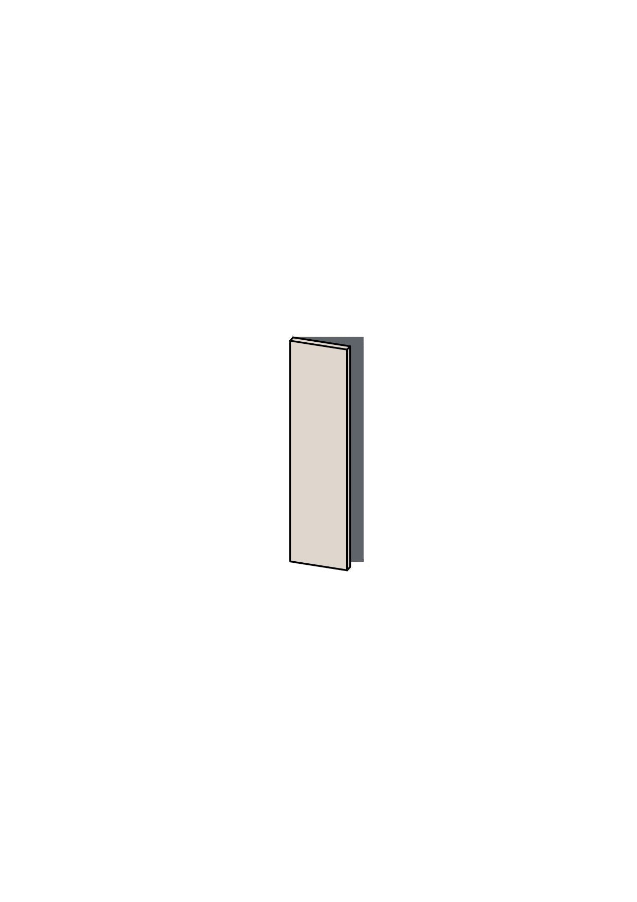 150mm Cabinet Door (147x717mm) - Left Hung (Overhang) - Polytec - BUNNINGS — made to fit BUNNINGS