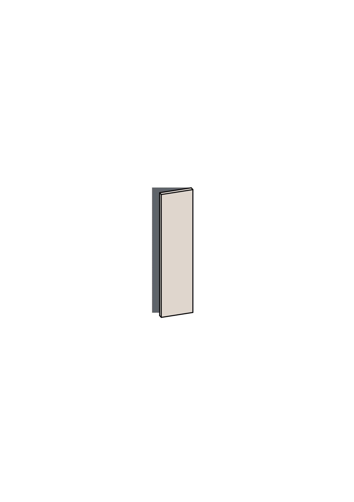 150mm Cabinet Door (147x717mm) - Right Hung (Overhang) - Polytec - BUNNINGS — made to fit BUNNINGS
