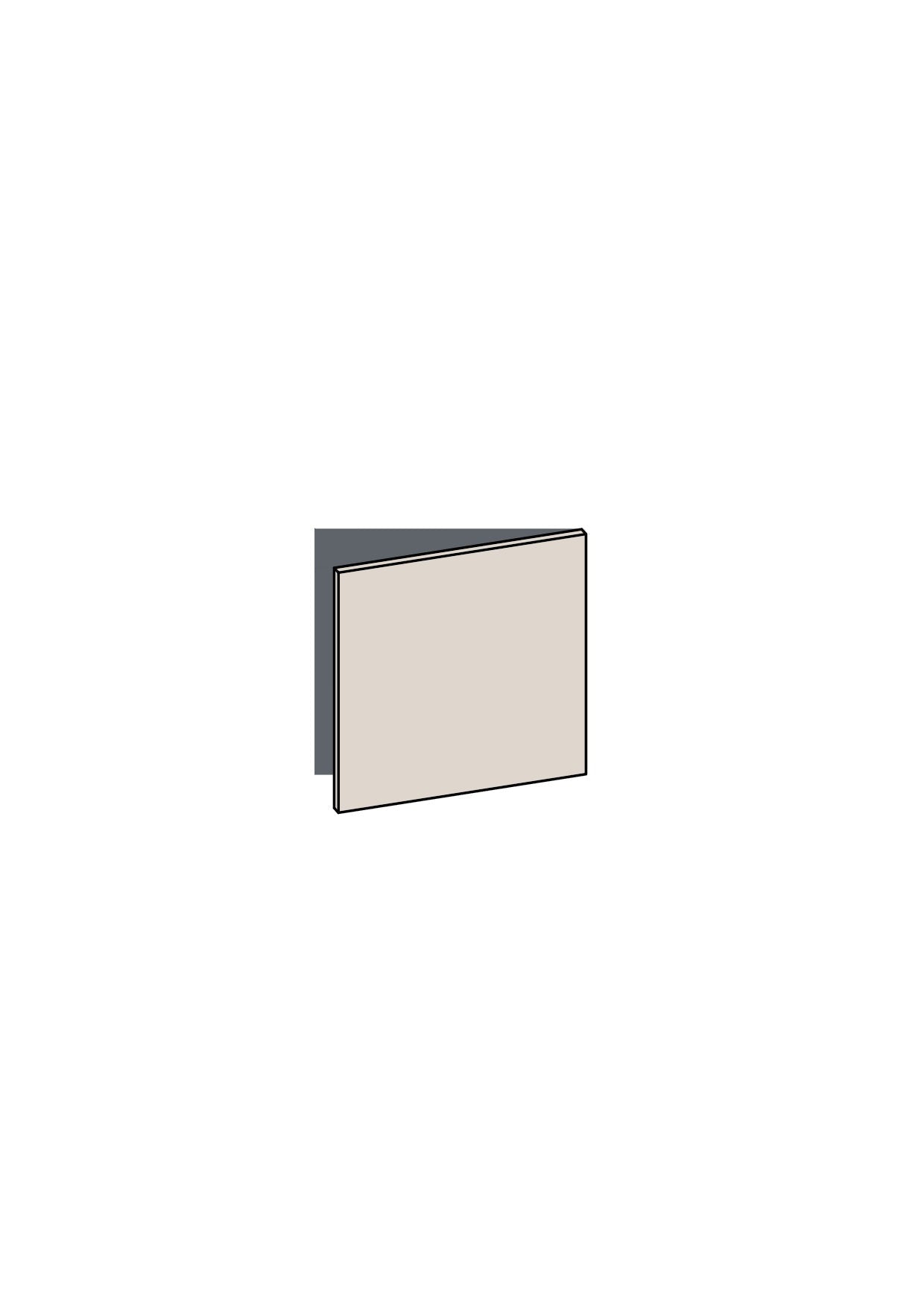 600mm Cabinet Door (597x717mm) - Right Hung (Overhang) - Polytec - BUNNINGS — made to fit BUNNINGS