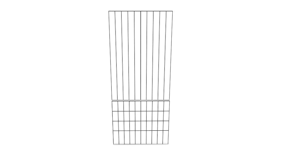 100x236 - 2 Doors + 4 Drawer Fronts - Coastal - Unpainted (Raw) - PAX - (To Fit 100cm PAX Frame)