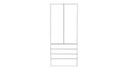100x236 - 2 Doors + 4 Drawer Fronts - Laminex - PAX